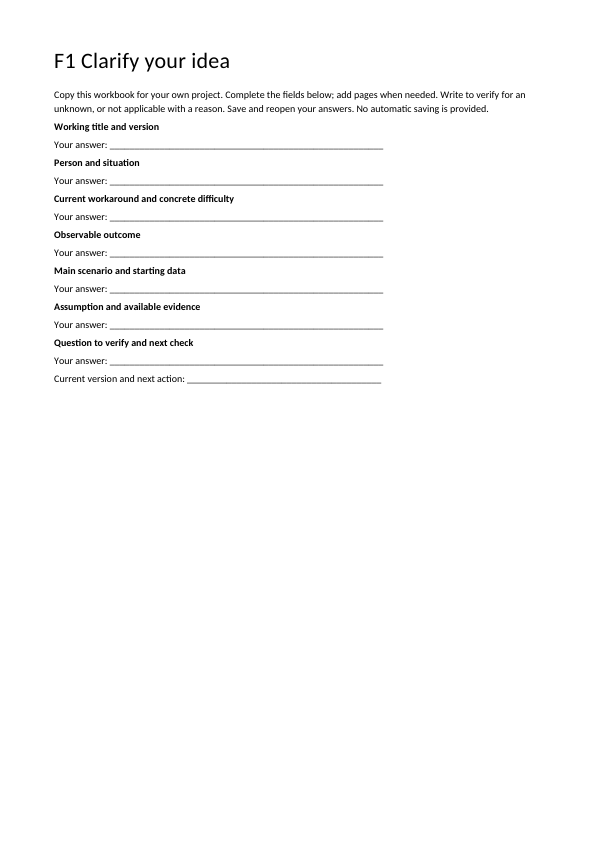 Your free workbook
